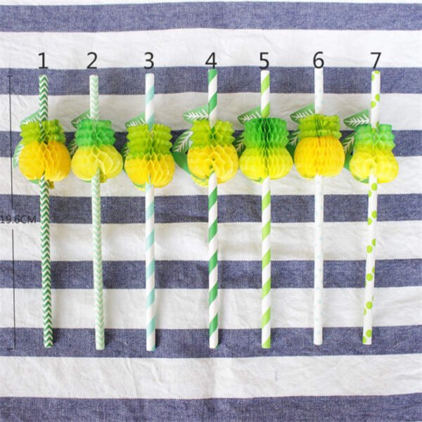 Pineapple Environmental Art Paper Straw - Image 3