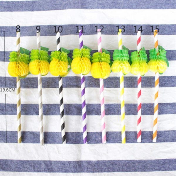 Pineapple Environmental Art Paper Straw - Image 2