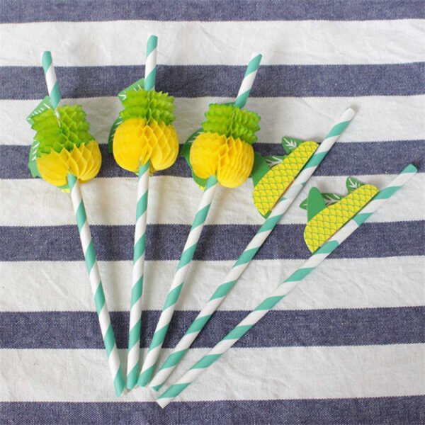 Pineapple Environmental Art Paper Straw - Image 5